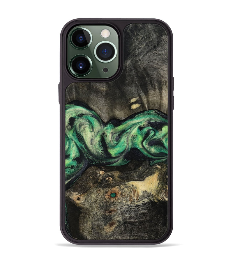 iPhone 13 Pro Max Wood Phone Case - Infant (Green, 801067)