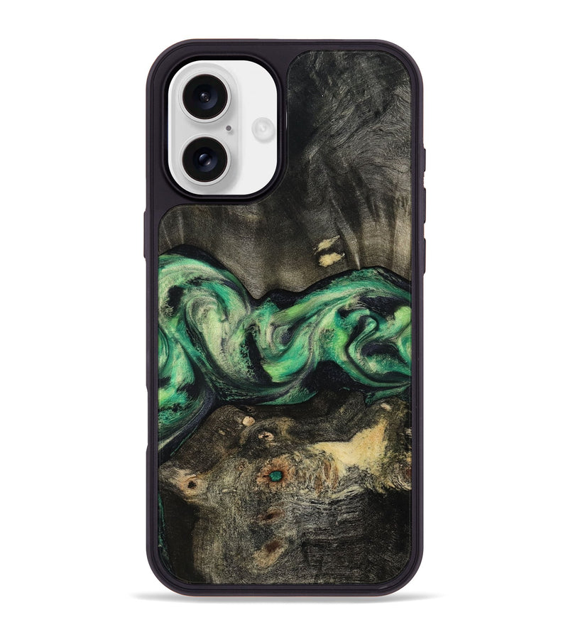iPhone 16 Plus Wood Phone Case - Infant (Green, 801067)