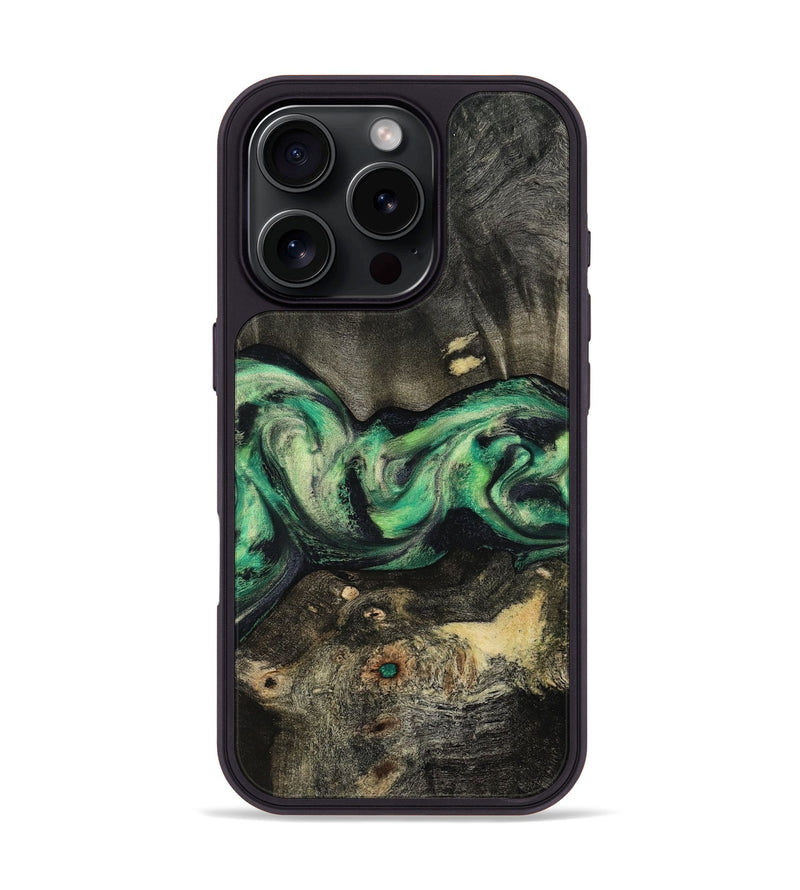 iPhone 16 Pro Wood Phone Case - Infant (Green, 801067)