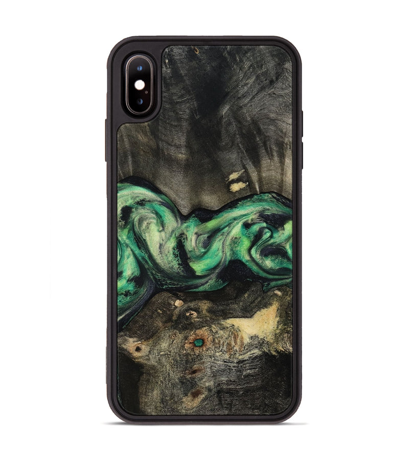 iPhone Xs Max Wood Phone Case - Infant (Green, 801067)