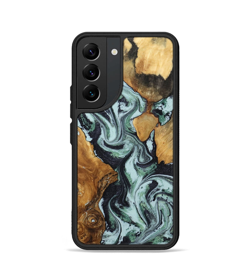 Galaxy S22 Wood Phone Case - Bria (Green, 801068)