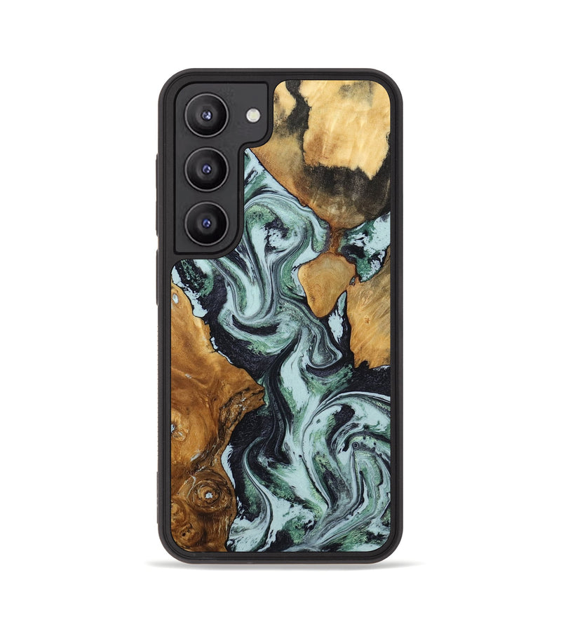 Galaxy S23 Wood Phone Case - Bria (Green, 801068)