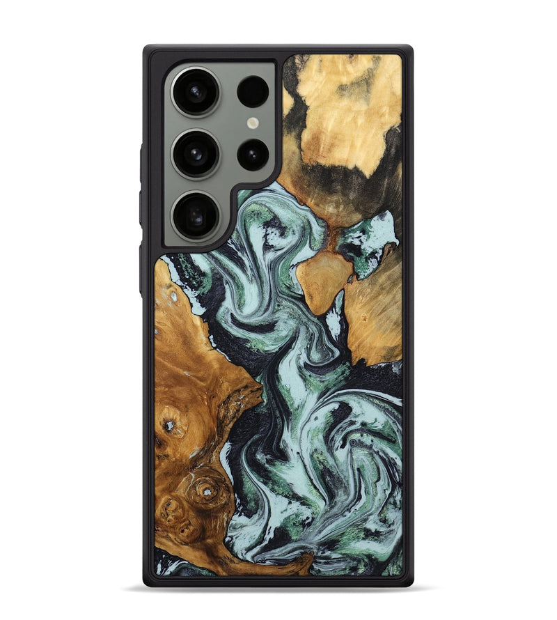 Galaxy S24 Ultra Wood Phone Case - Bria (Green, 801068)