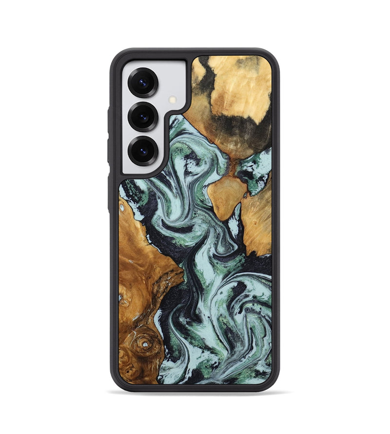 Galaxy S25 Wood Phone Case - Bria (Green, 801068)