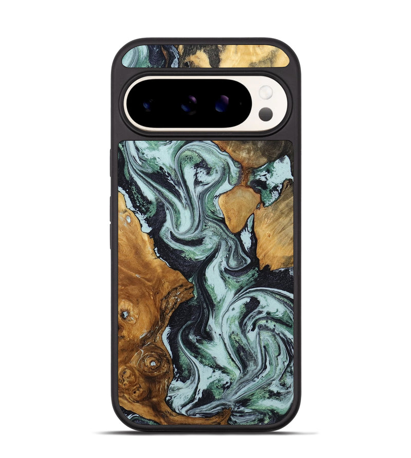 Pixel 9 Wood Phone Case - Bria (Green, 801068)