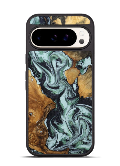 Pixel 9 Pro Wood Phone Case - Bria (Green, 801068)