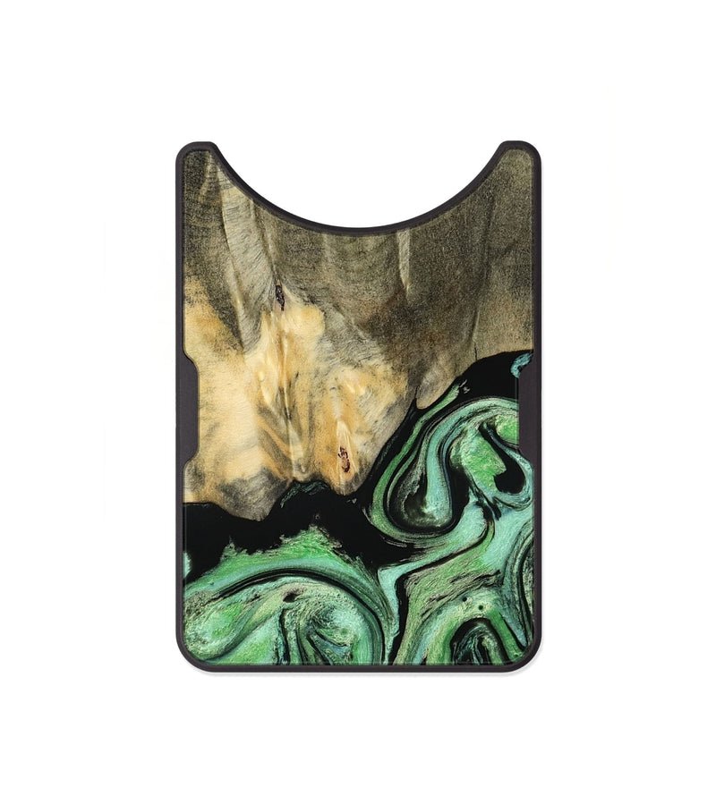 Alloy Wood Wallet - Tamie (Green, 801069)