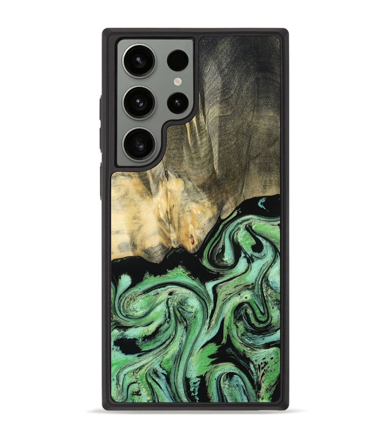 Galaxy S23 Ultra Wood Phone Case - Tamie (Green, 801069)