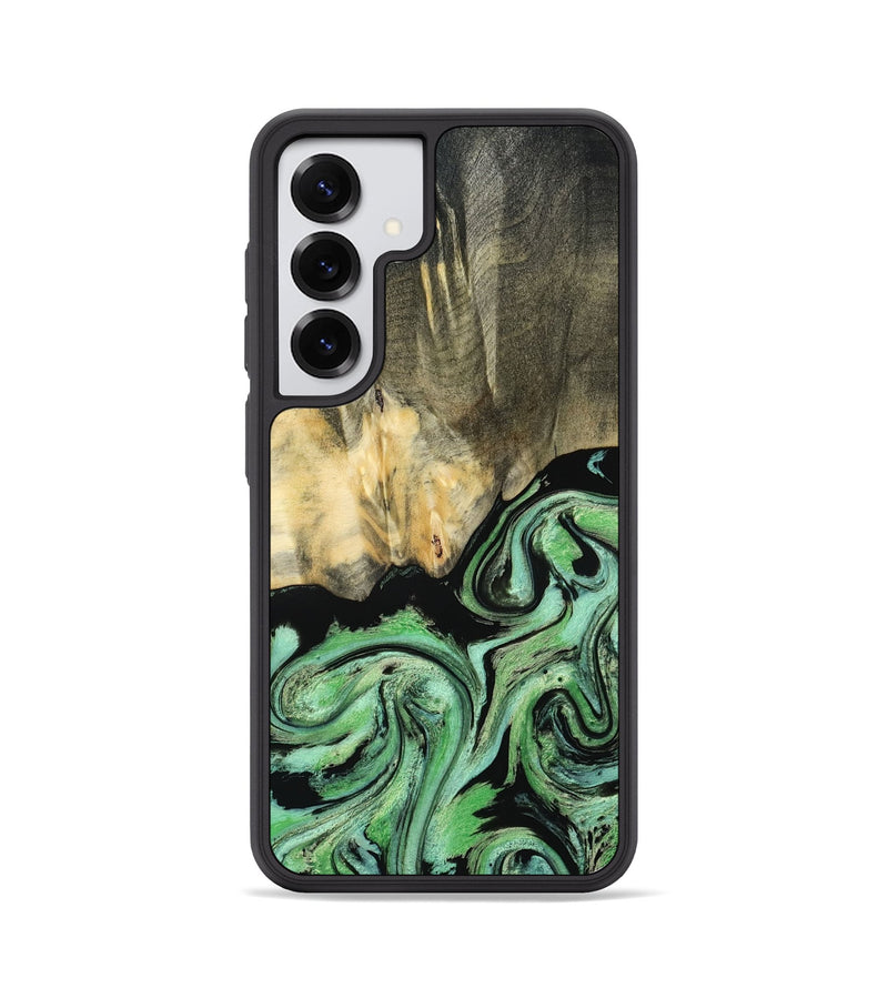 Galaxy S25 Wood Phone Case - Tamie (Green, 801069)