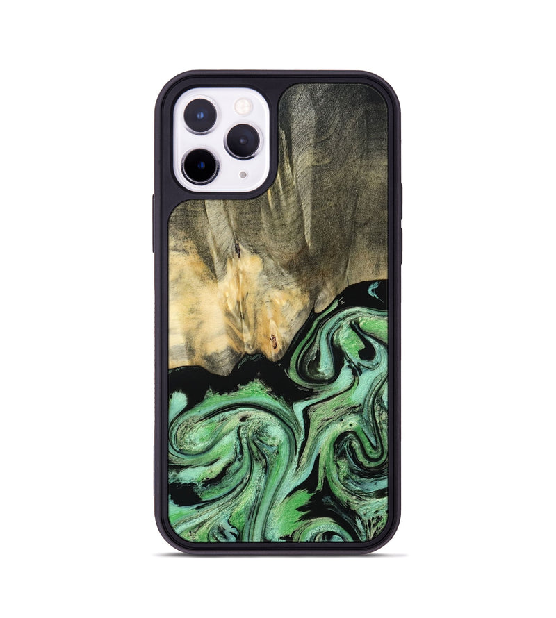 iPhone 11 Pro Wood Phone Case - Tamie (Green, 801069)