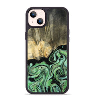 iPhone 14 Plus Wood Phone Case - Tamie (Green, 801069)