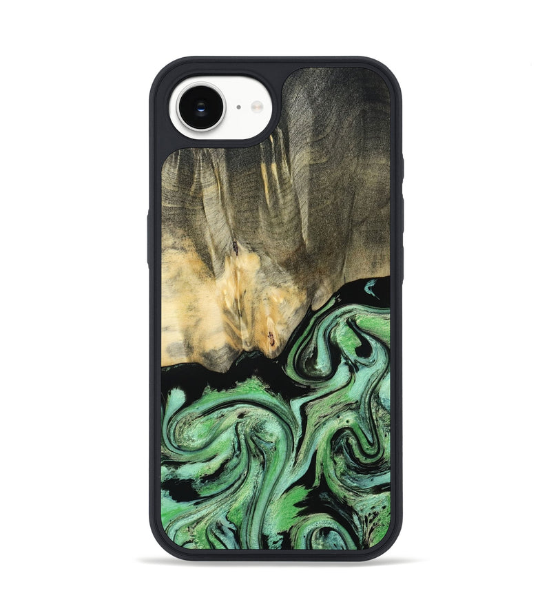 iPhone 16e Wood Phone Case - Tamie (Green, 801069)