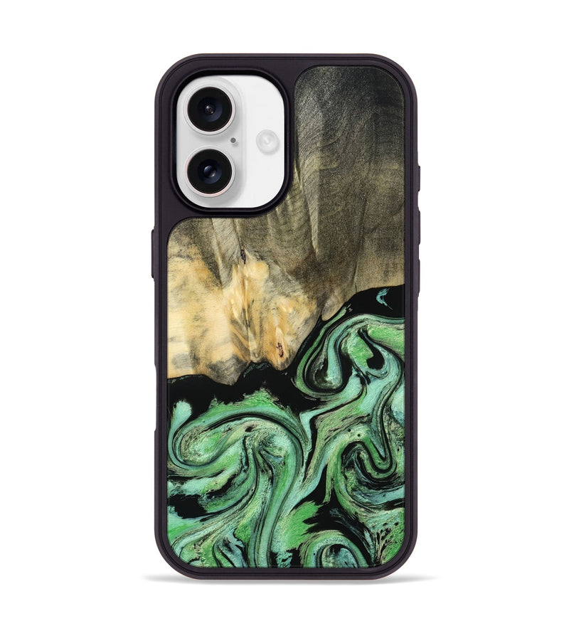iPhone 17 Wood Phone Case - Tamie (Green, 801069)