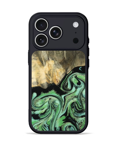 iPhone 17 Pro Wood Phone Case - Tamie (Green, 801069)