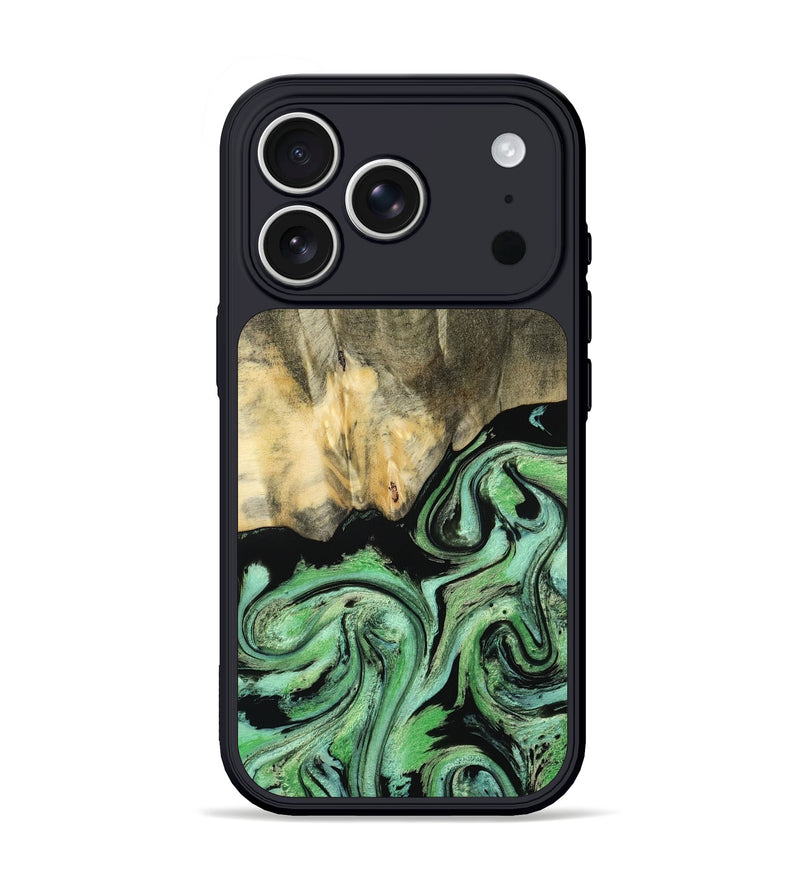 iPhone 17 Pro Wood Phone Case - Tamie (Green, 801069)