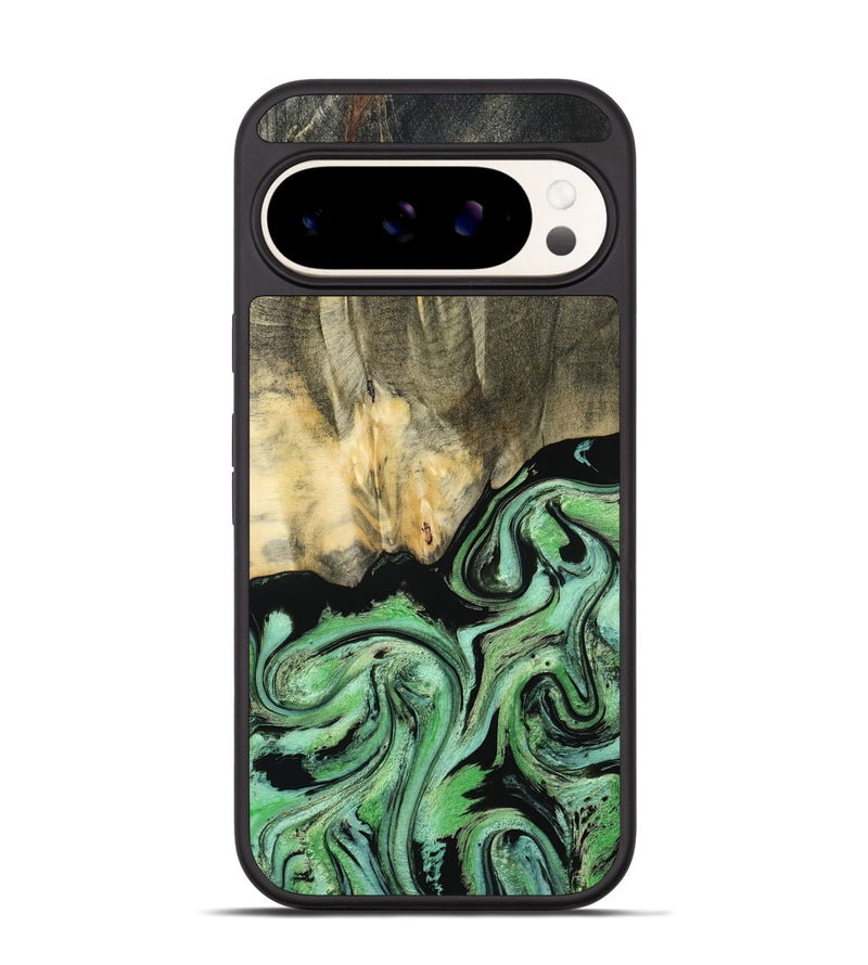 Pixel 9 Pro Wood Phone Case - Tamie (Green, 801069)