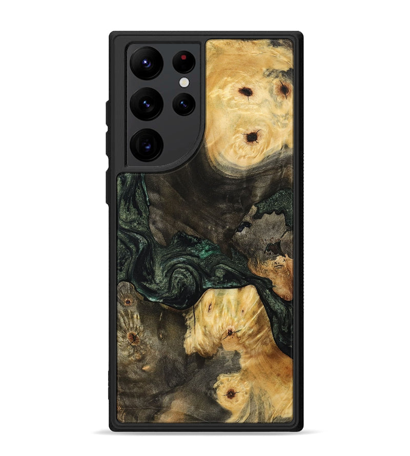 Galaxy S22 Ultra Wood Phone Case - Nallely (Green, 801071)