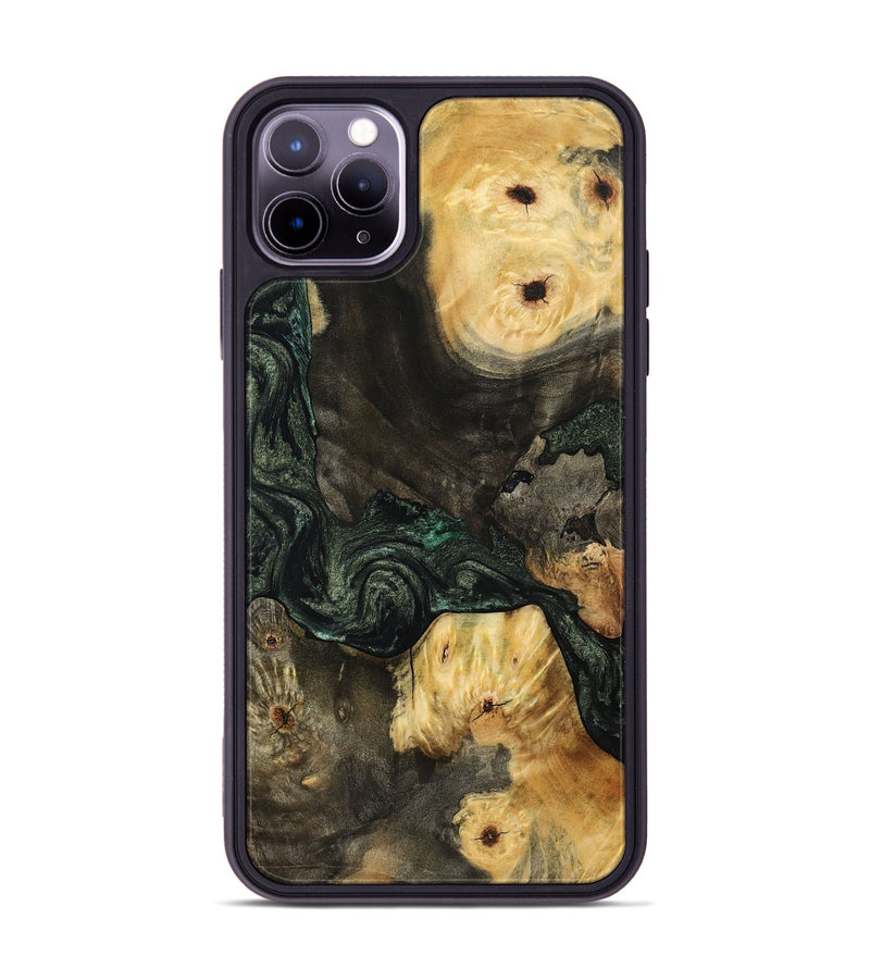 iPhone 11 Pro Max Wood Phone Case - Nallely (Green, 801071)