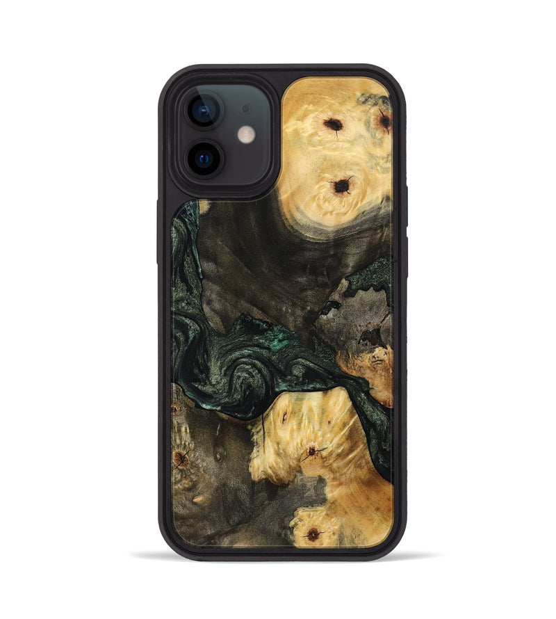 iPhone 12 Wood Phone Case - Nallely (Green, 801071)