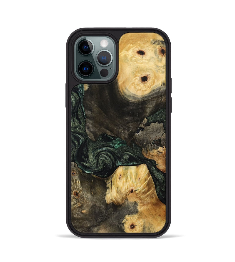 iPhone 12 Pro Wood Phone Case - Nallely (Green, 801071)