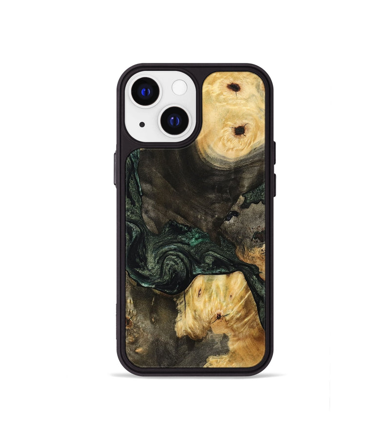 iPhone 13 mini Wood Phone Case - Nallely (Green, 801071)