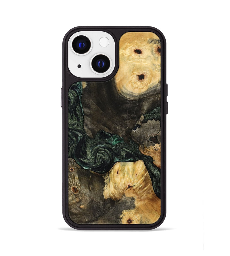iPhone 13 Wood Phone Case - Nallely (Green, 801071)