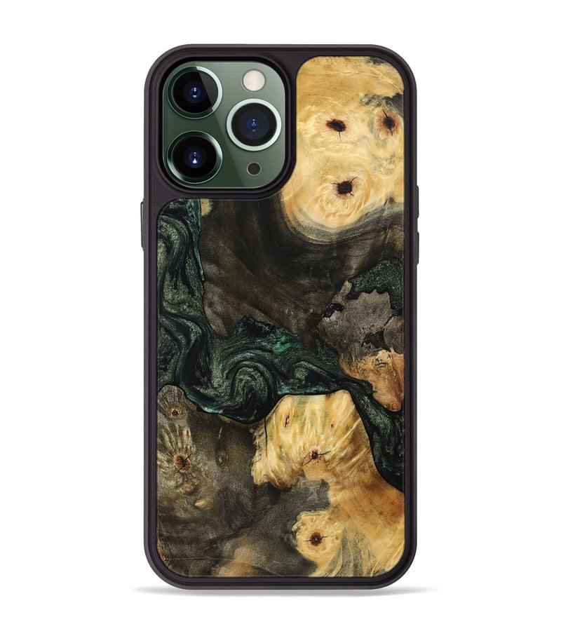 iPhone 13 Pro Max Wood Phone Case - Nallely (Green, 801071)