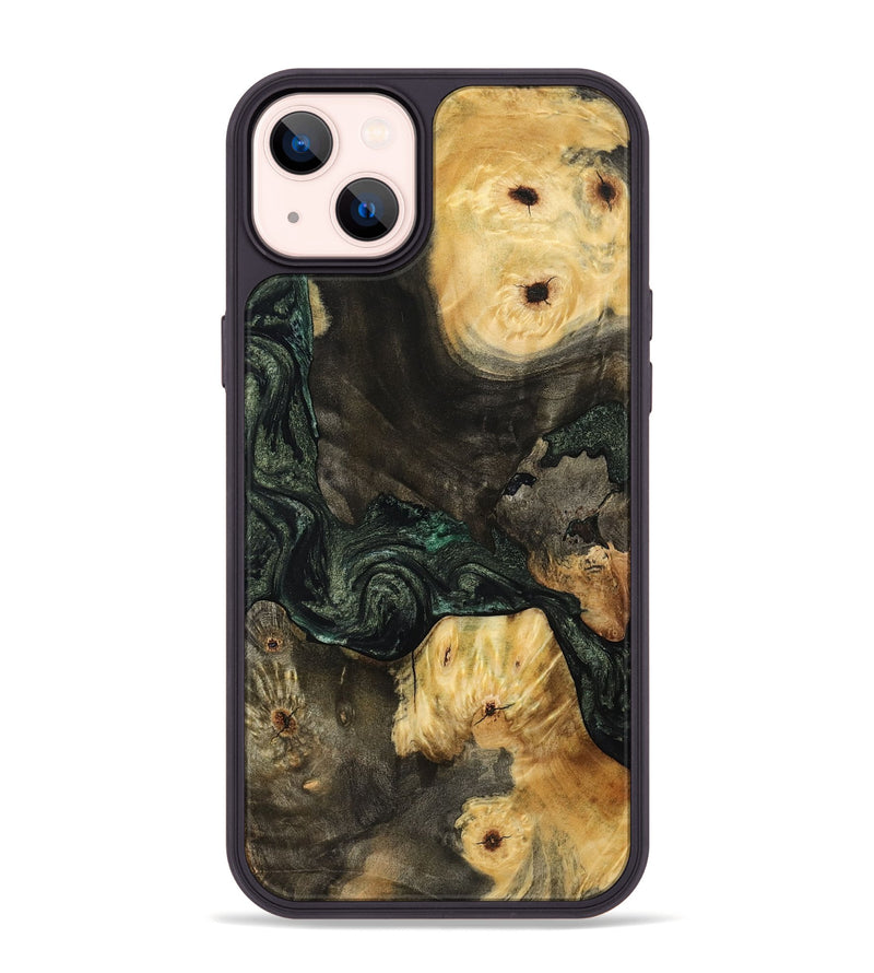iPhone 14 Plus Wood Phone Case - Nallely (Green, 801071)
