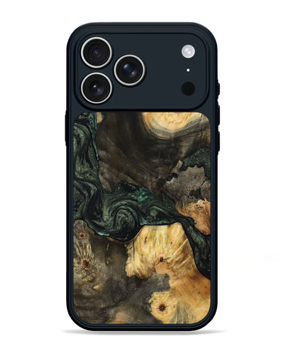 iPhone 17 Pro Max Wood Phone Case - Nallely (Green, 801071)