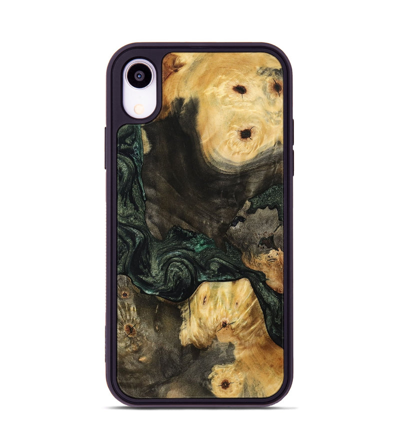 iPhone Xr Wood Phone Case - Nallely (Green, 801071)