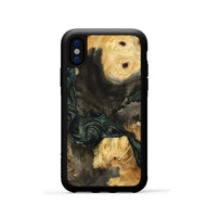 iPhone Xs Wood Phone Case - Nallely (Green, 801071)