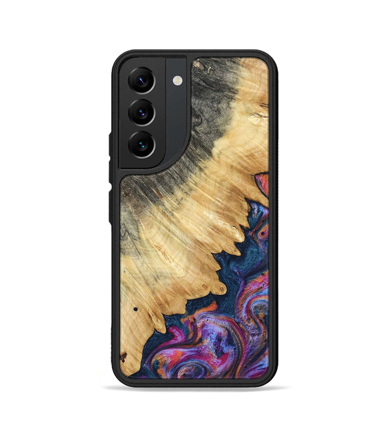 Galaxy S22 Wood Phone Case - Ally (Blue, 801072)