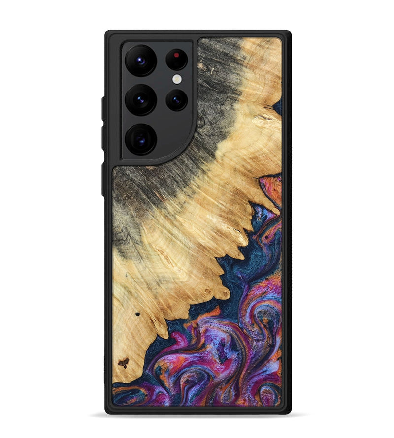 Galaxy S22 Ultra Wood Phone Case - Ally (Blue, 801072)