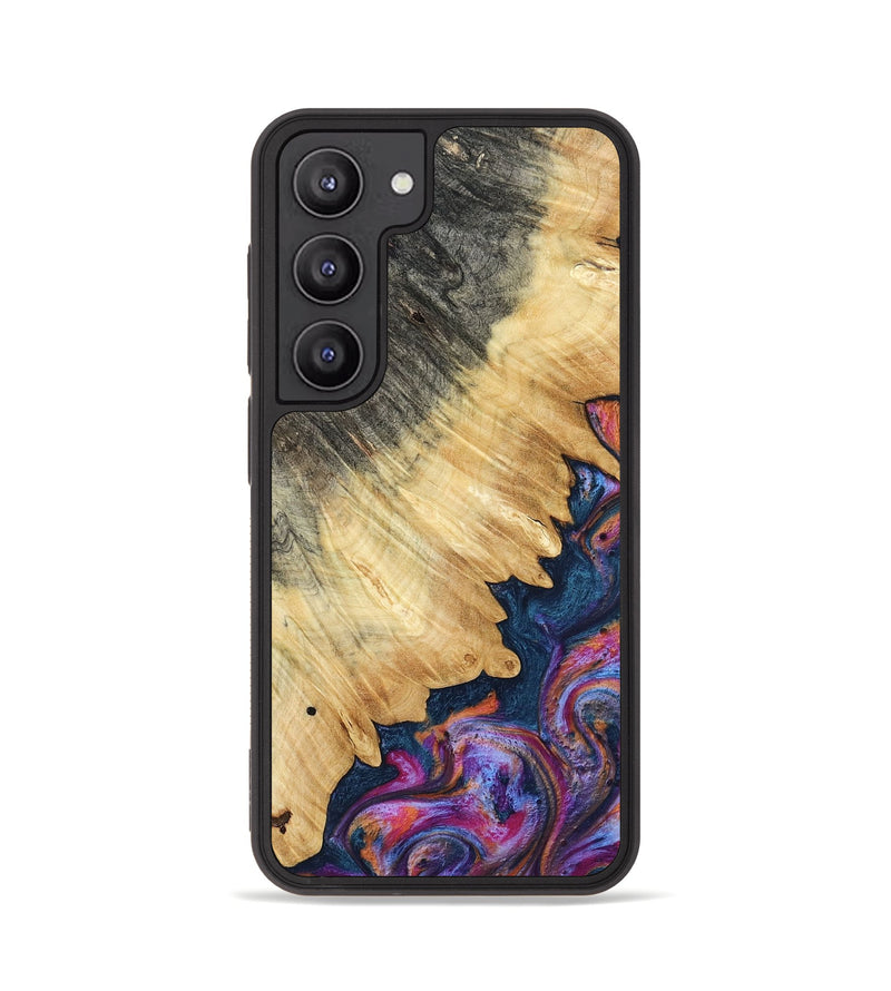 Galaxy S23 Wood Phone Case - Ally (Blue, 801072)