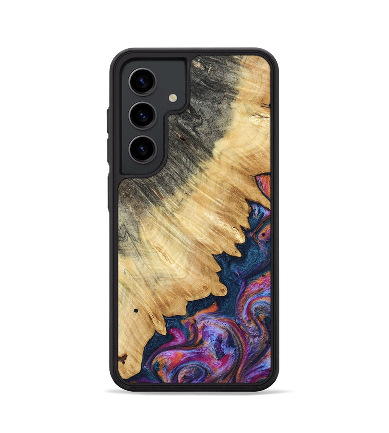 Galaxy S24 Wood Phone Case - Ally (Blue, 801072)