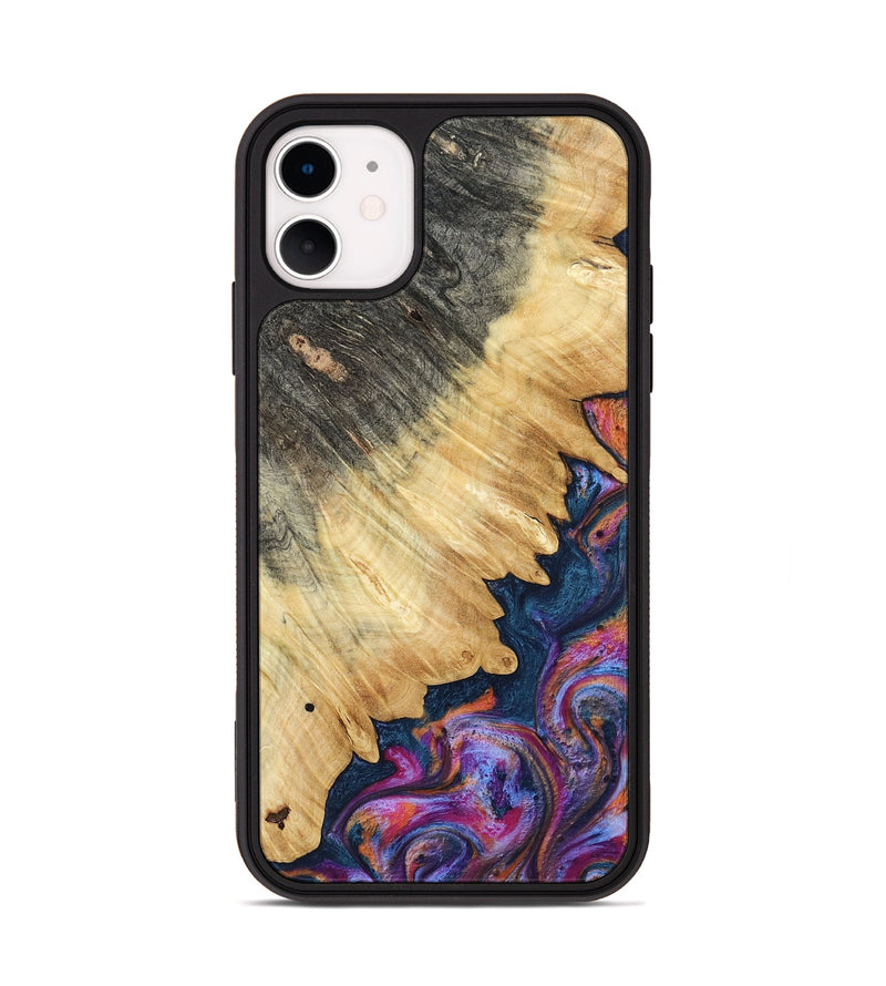 iPhone 11 Wood Phone Case - Ally (Blue, 801072)