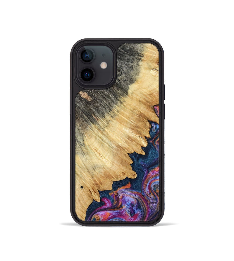 iPhone 12 mini Wood Phone Case - Ally (Blue, 801072)