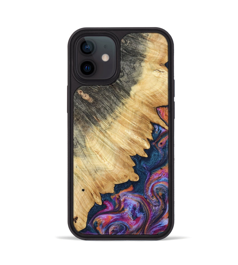 iPhone 12 Wood Phone Case - Ally (Blue, 801072)