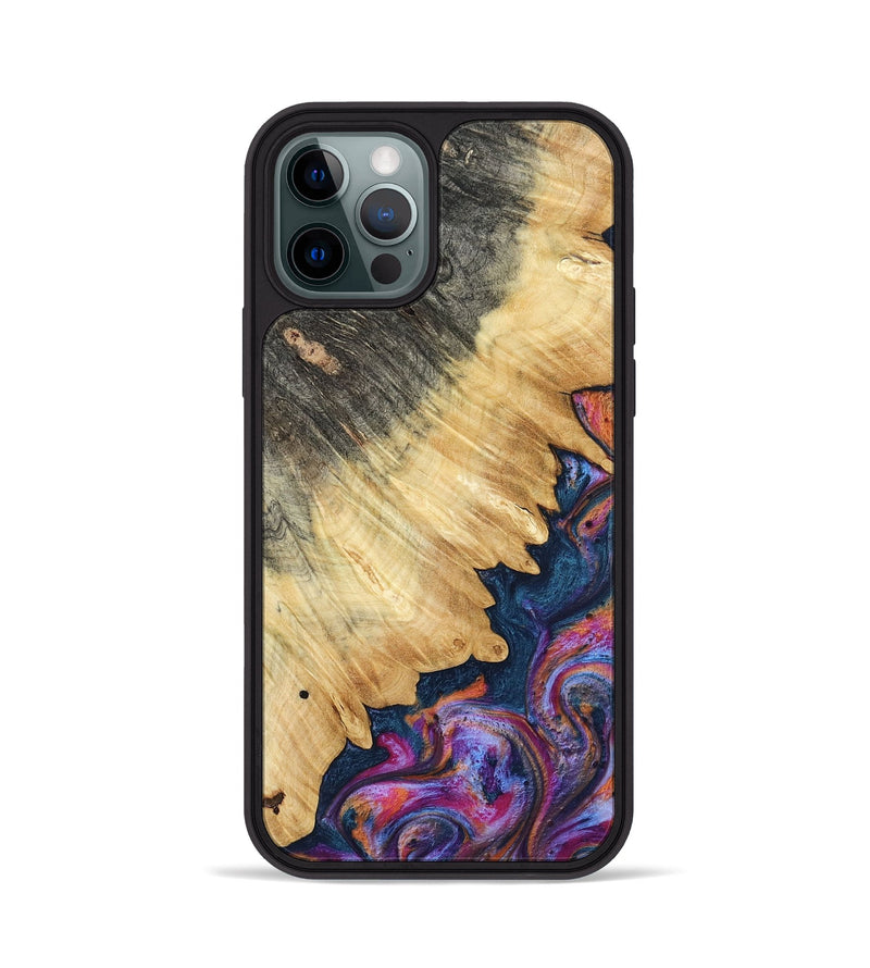 iPhone 12 Pro Wood Phone Case - Ally (Blue, 801072)