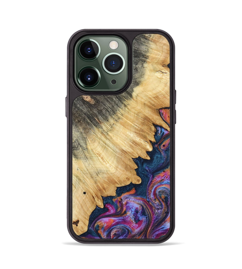 iPhone 13 Pro Wood Phone Case - Ally (Blue, 801072)