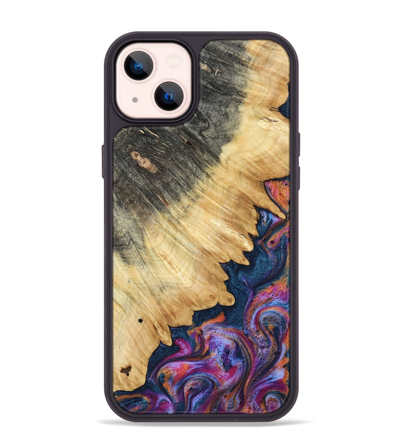 iPhone 14 Plus Wood Phone Case - Ally (Blue, 801072)