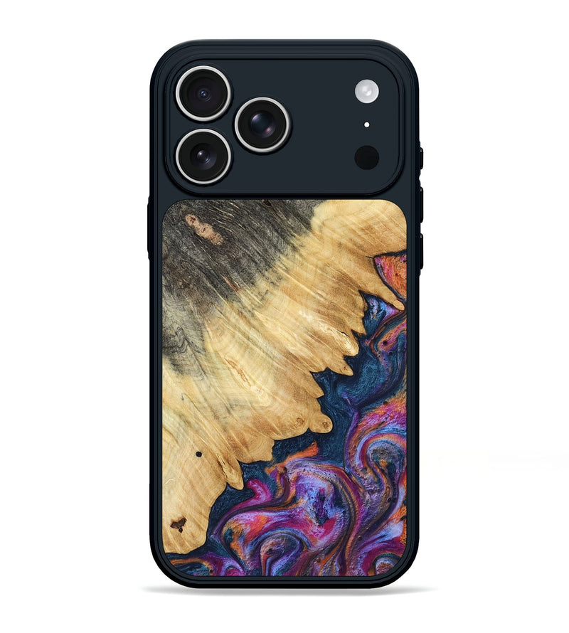 iPhone 17 Pro Max Wood Phone Case - Ally (Blue, 801072)