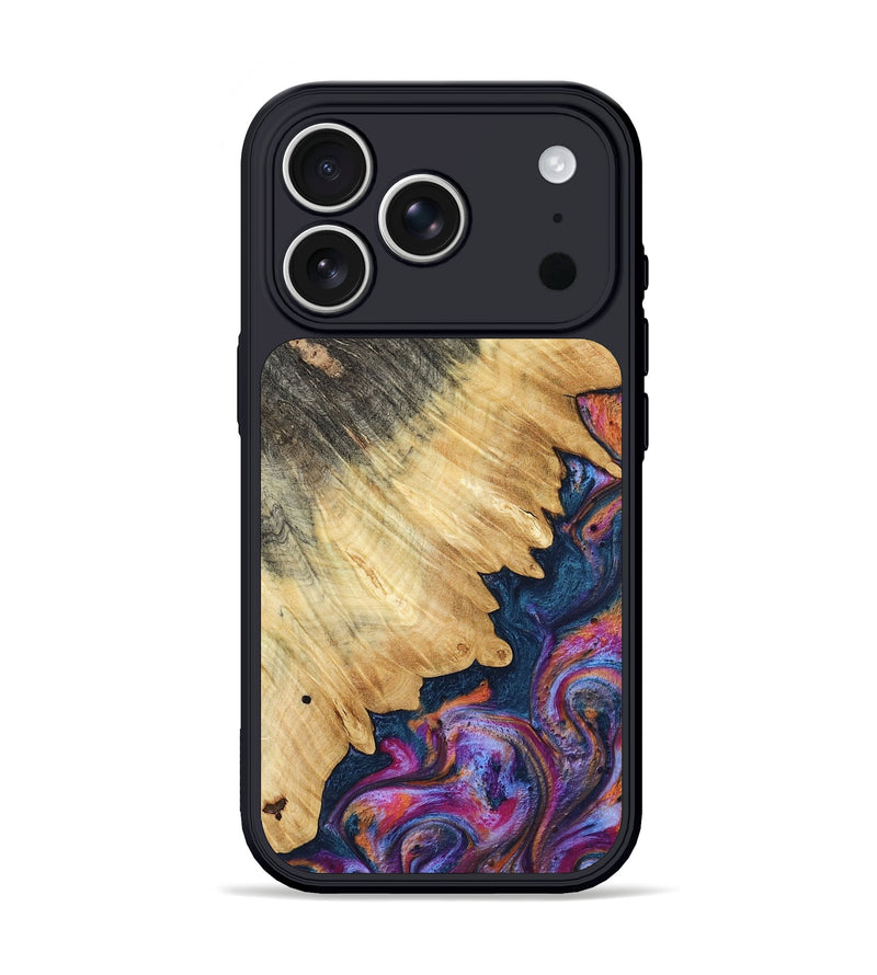 iPhone 17 Pro Wood Phone Case - Ally (Blue, 801072)