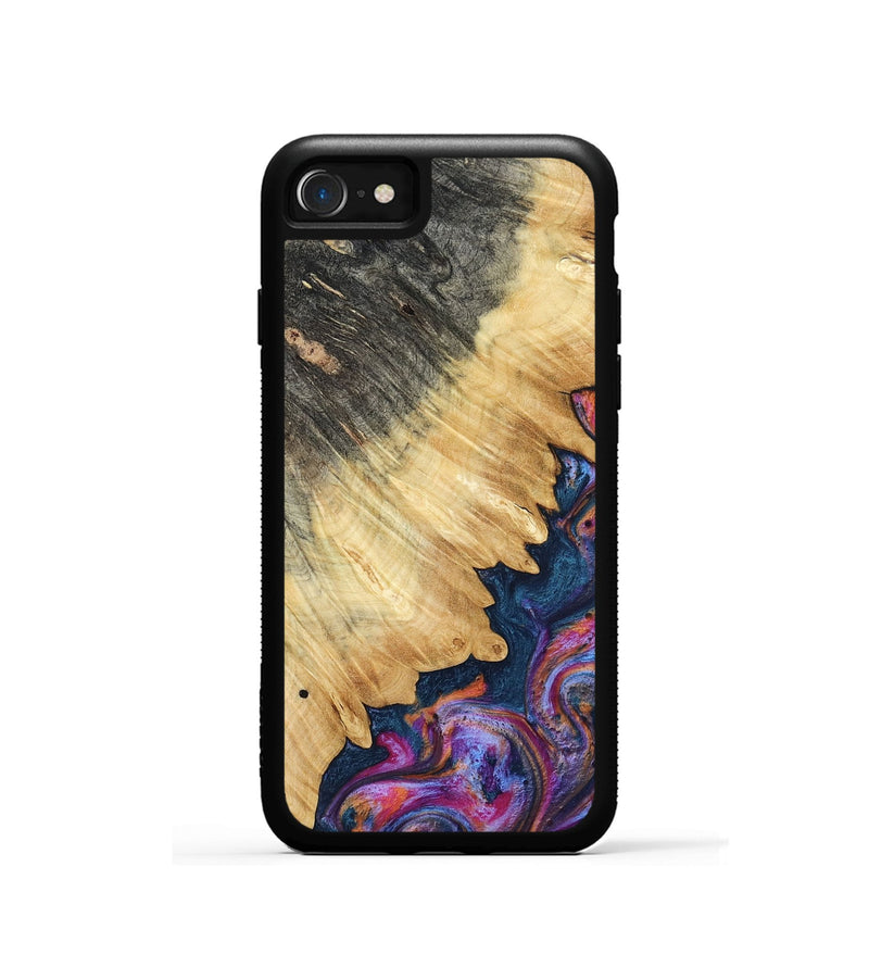 iPhone SE Wood Phone Case - Ally (Blue, 801072)