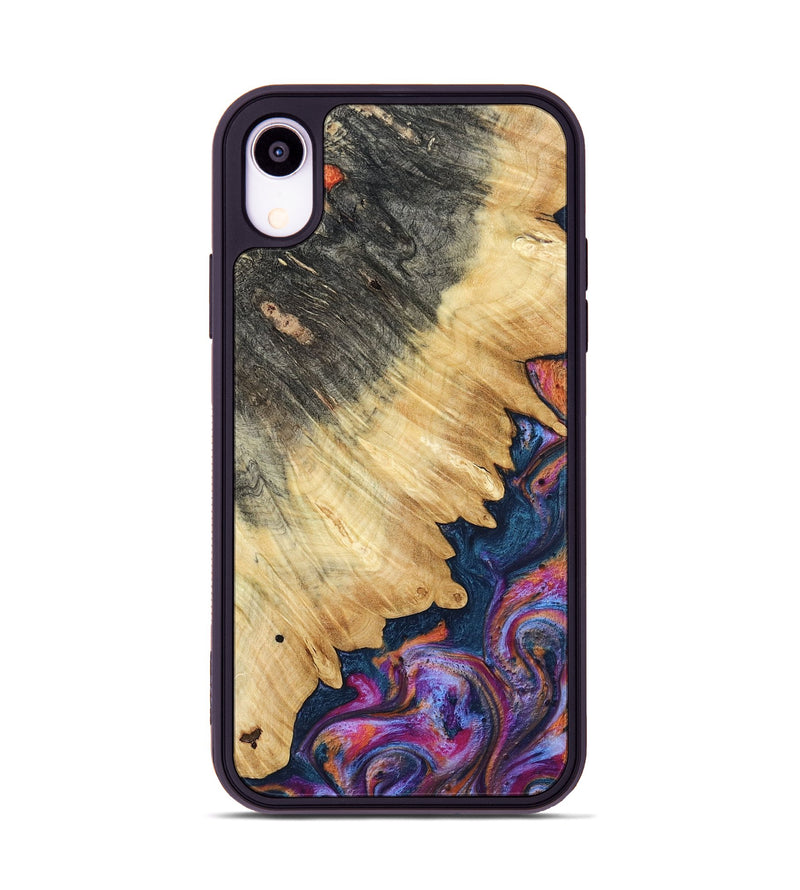 iPhone Xr Wood Phone Case - Ally (Blue, 801072)