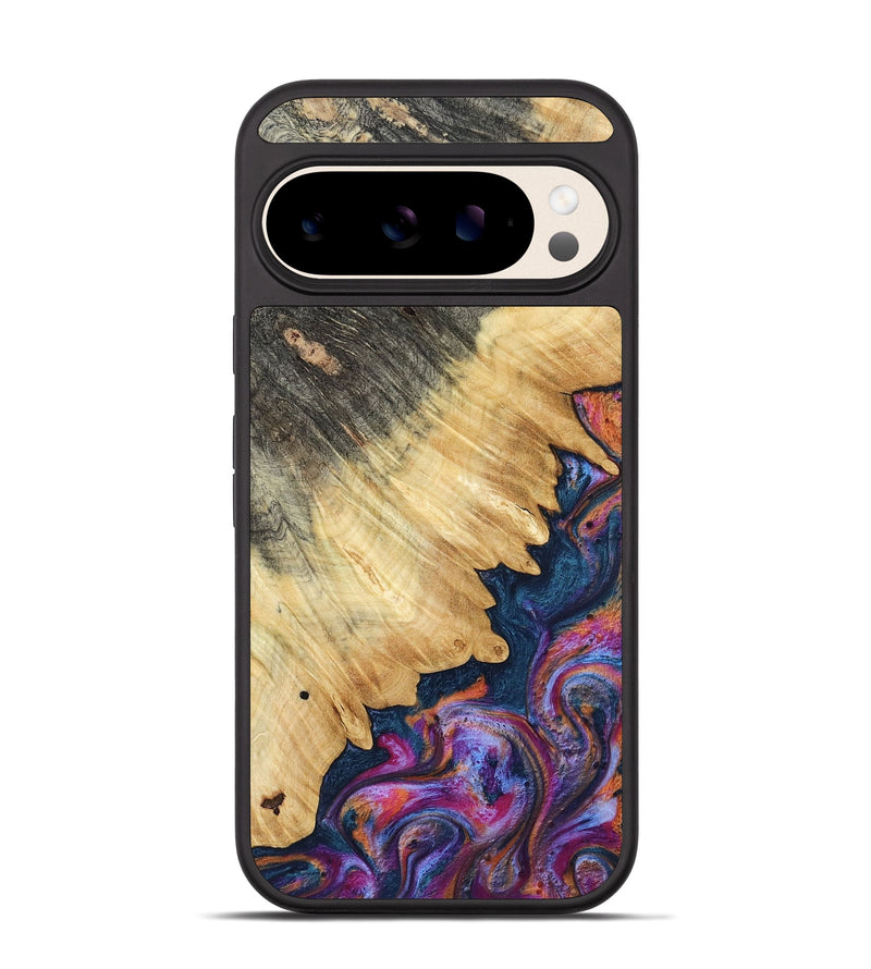 Pixel 10 Wood Phone Case - Ally (Blue, 801072)