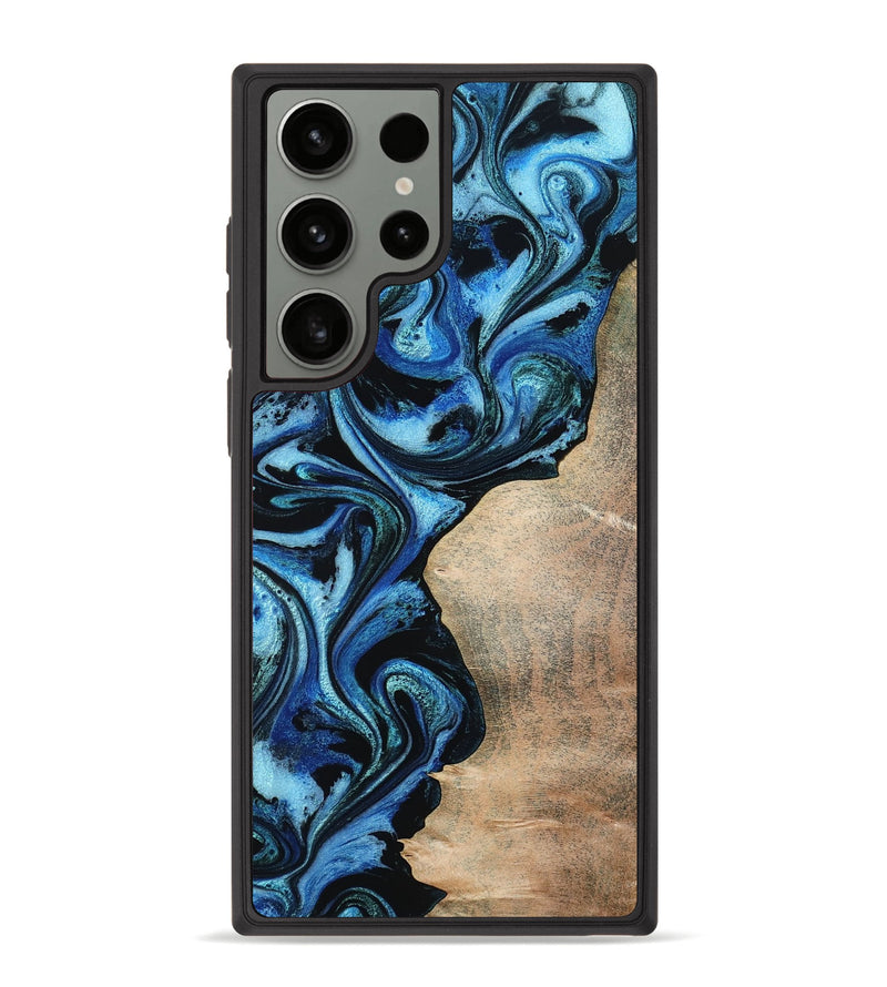 Galaxy S23 Ultra Wood Phone Case - Kaitlyn (Blue, 801073)