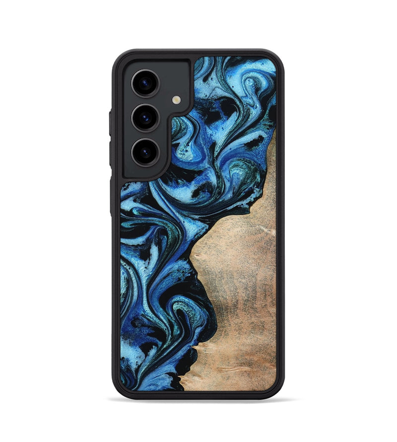 Galaxy S24 Wood Phone Case - Kaitlyn (Blue, 801073)
