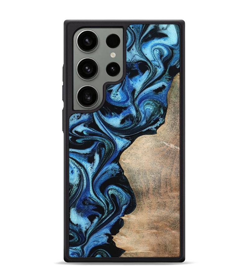 Galaxy S24 Ultra Wood Phone Case - Kaitlyn (Blue, 801073)