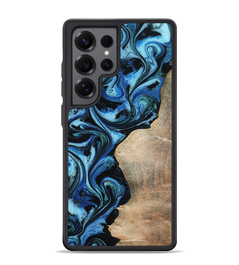 Galaxy S25 Ultra Wood Phone Case - Kaitlyn (Blue, 801073)